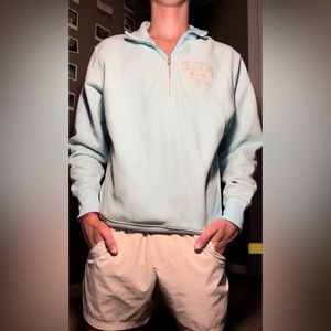 Champion light blue half zip